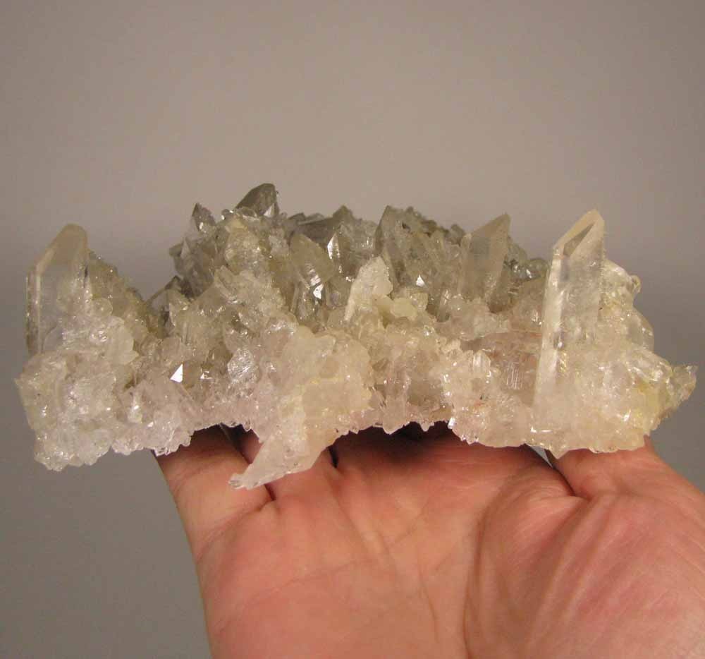 5.7″ Clear QUARTZ Crystals Cluster – Mt. Ida, Arkansas – 1.4 lbs.