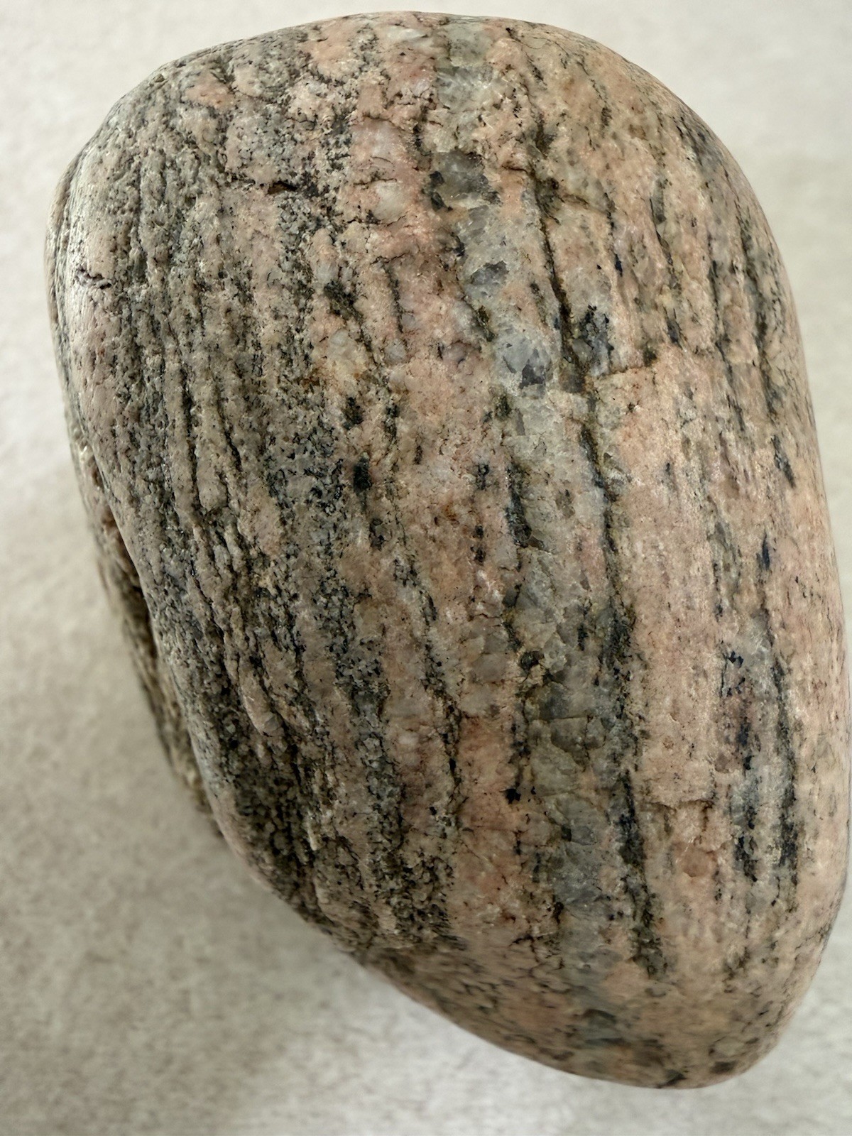 Large Magnetic Granitic Gneiss Specimen – Pink Feldspar, Quartz & Magnetite
