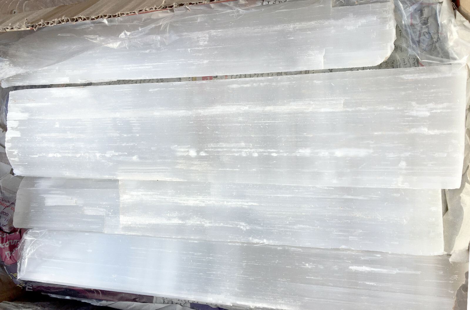 10 ” Selenite Logs XL Natural Crystal Sticks Rough Wands BULK 5 lb LOT Wholesale