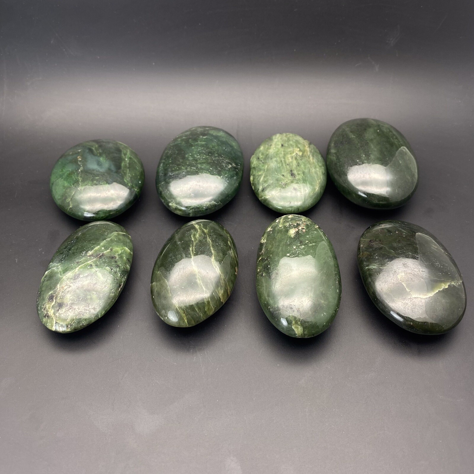 1-kg Nephrite Jade Palm Stones Massager Natural Healing Crystal [wholesale]