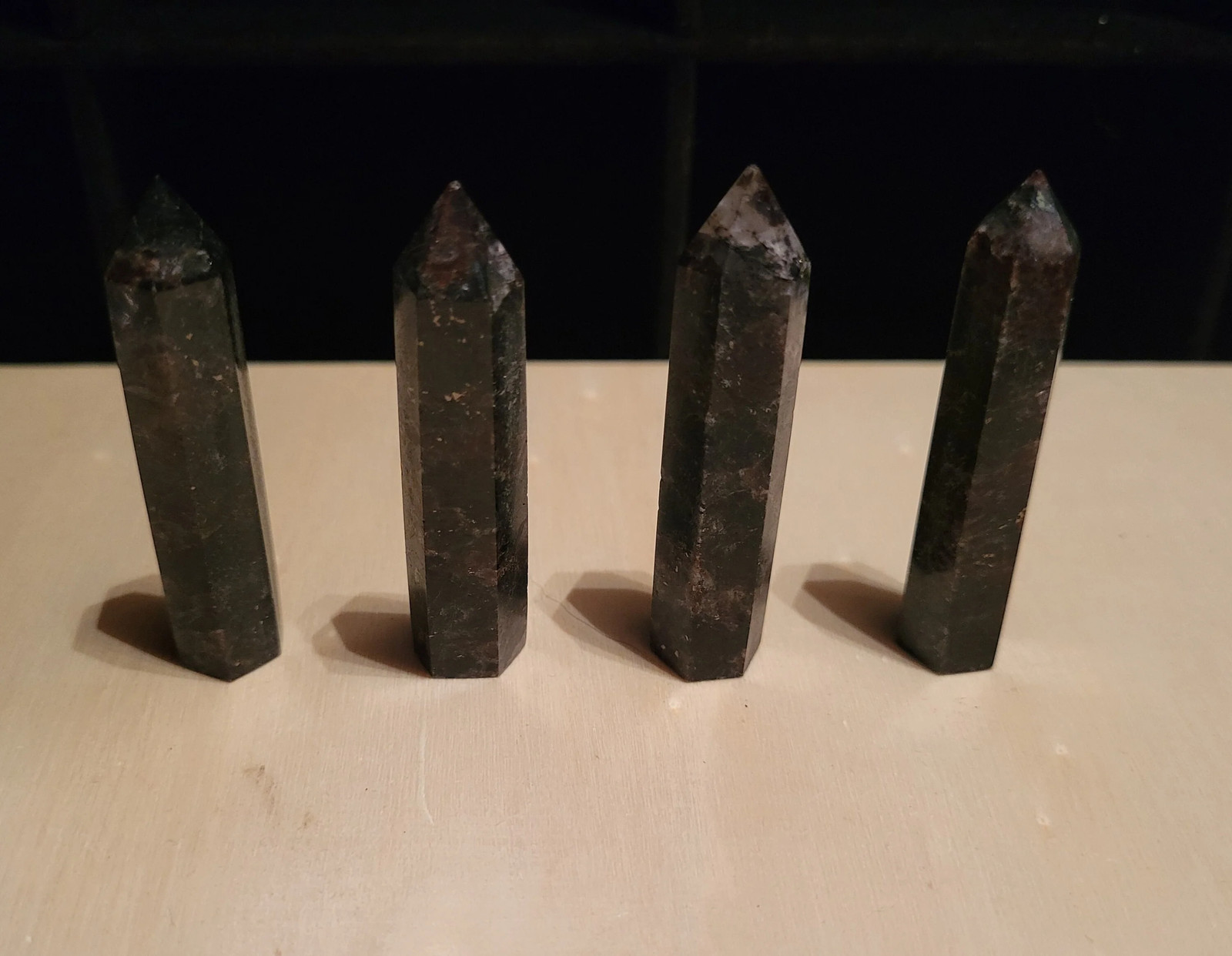 Fireworks Garnet Astrophyllite Arfvedsonite Mini Towers