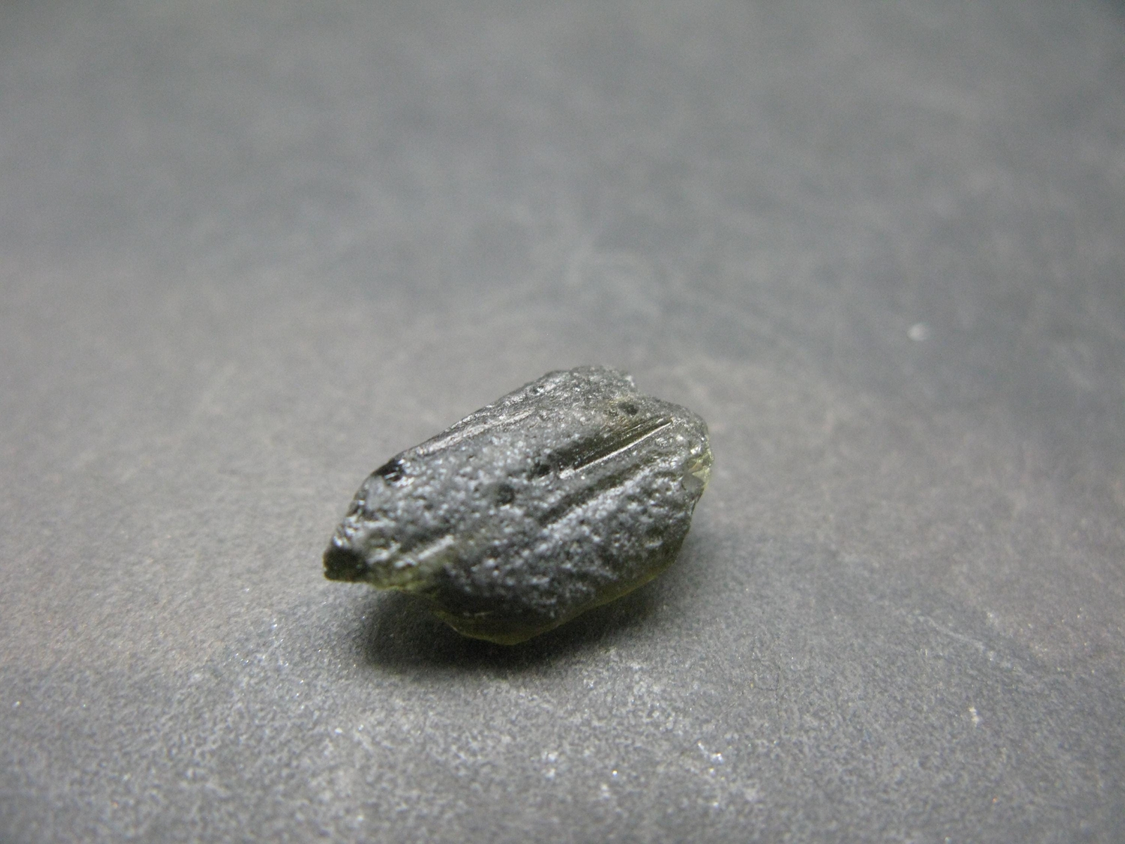 Moldavite Tektite Raw Piece from Czech Republic – 0.6″ – 5.0 Carats – 1.0 Grams