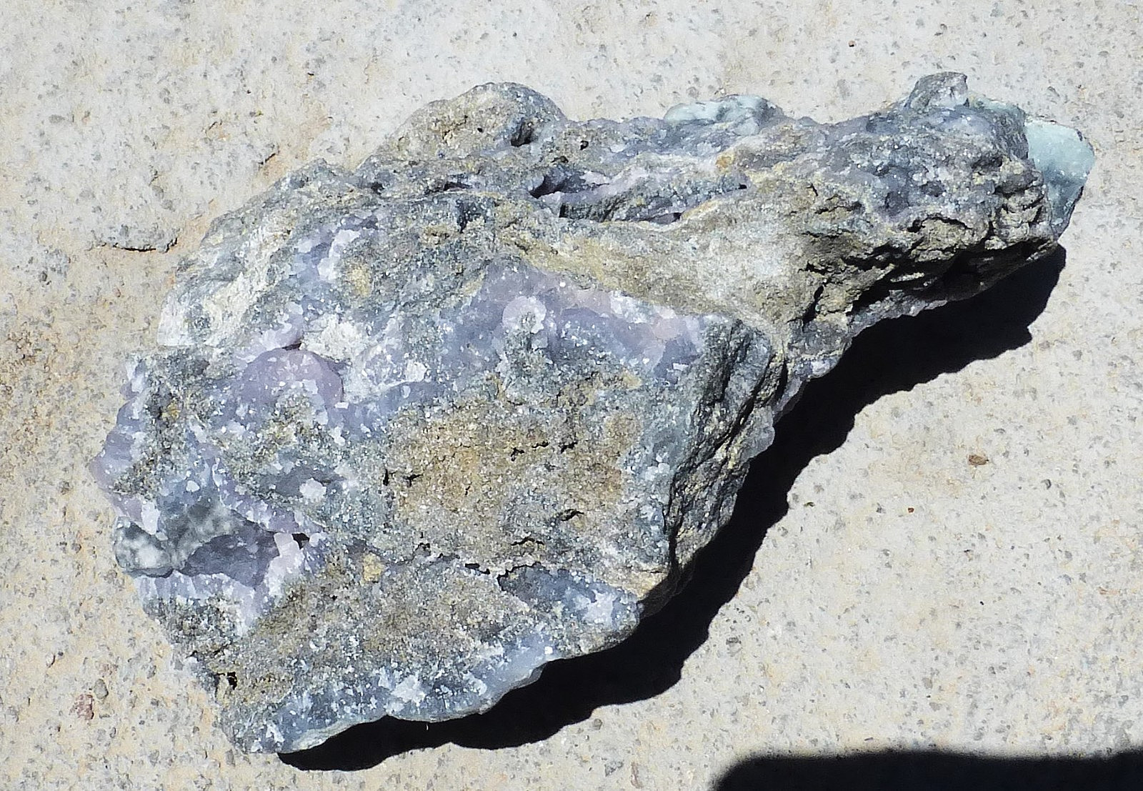 LARGE Purple Smithsonite specimen from El Refugio Mine Mexico 2-lb. 3.6 oz.