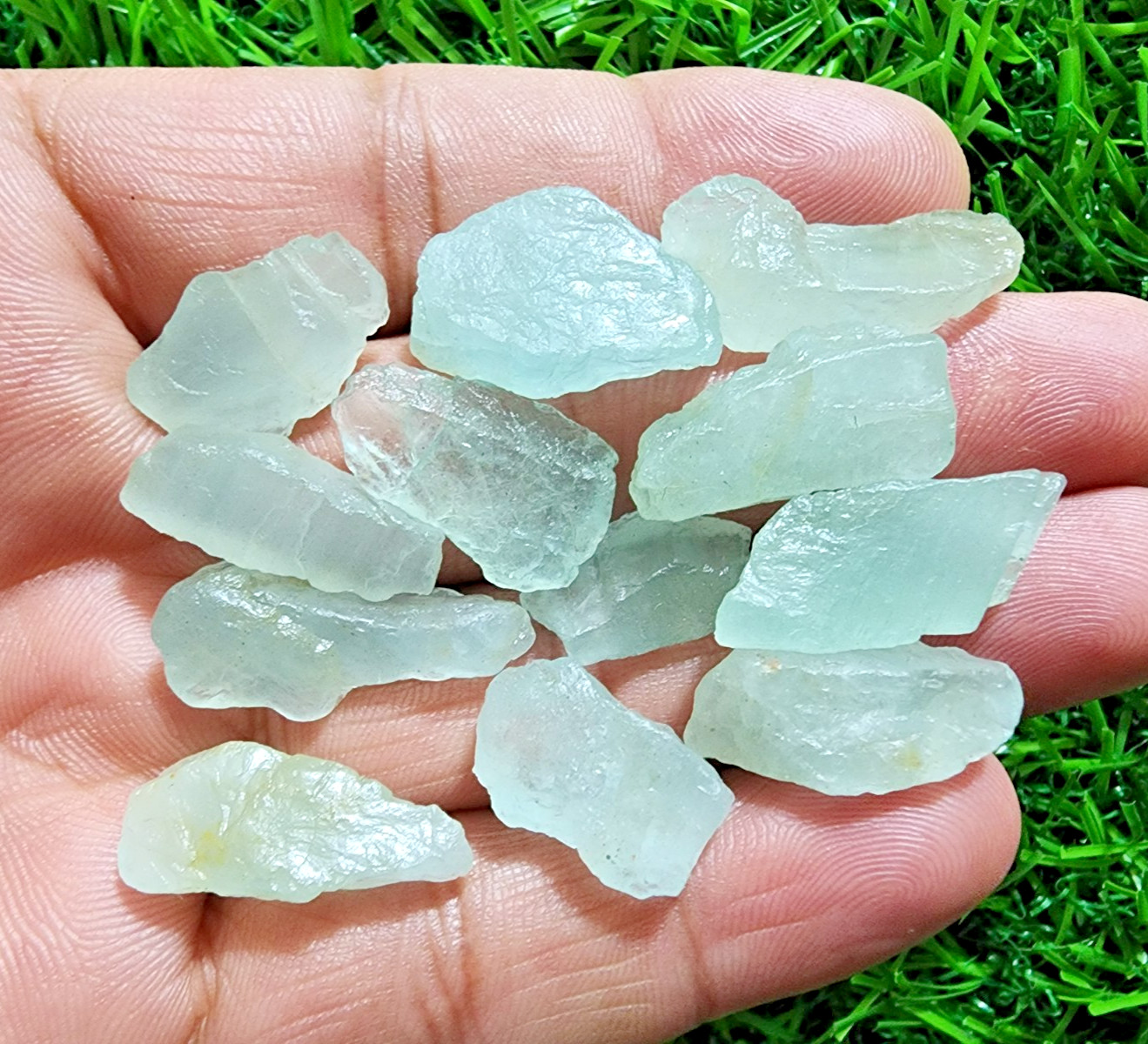 Rare Quality Aquamarine Gemstone Rough Lot 17-27 mm Aquamarine Rough Stone Bulk