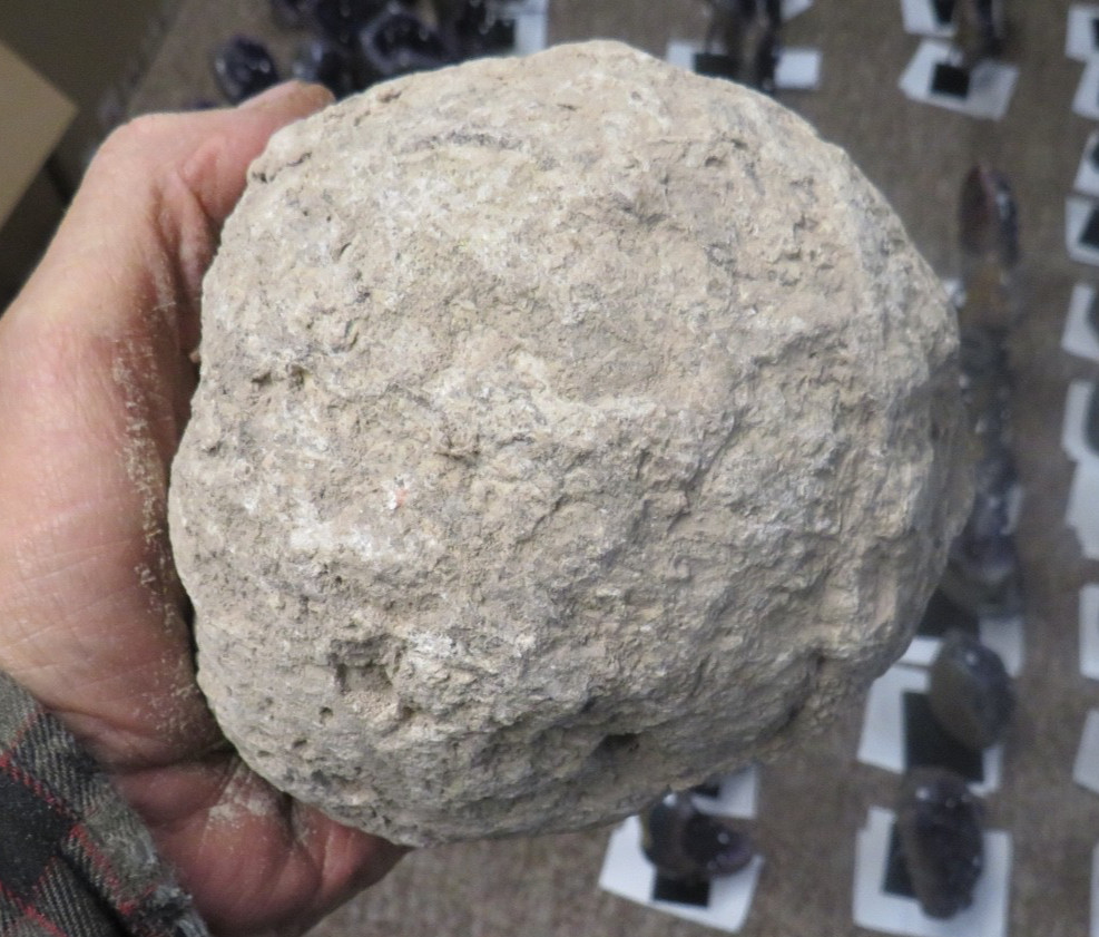 HUGE MEXICO LAS CHOYAS 4-5 INCH AGATE SOLID GEODE NODULE PRICE FOR 1 GEODE JAL