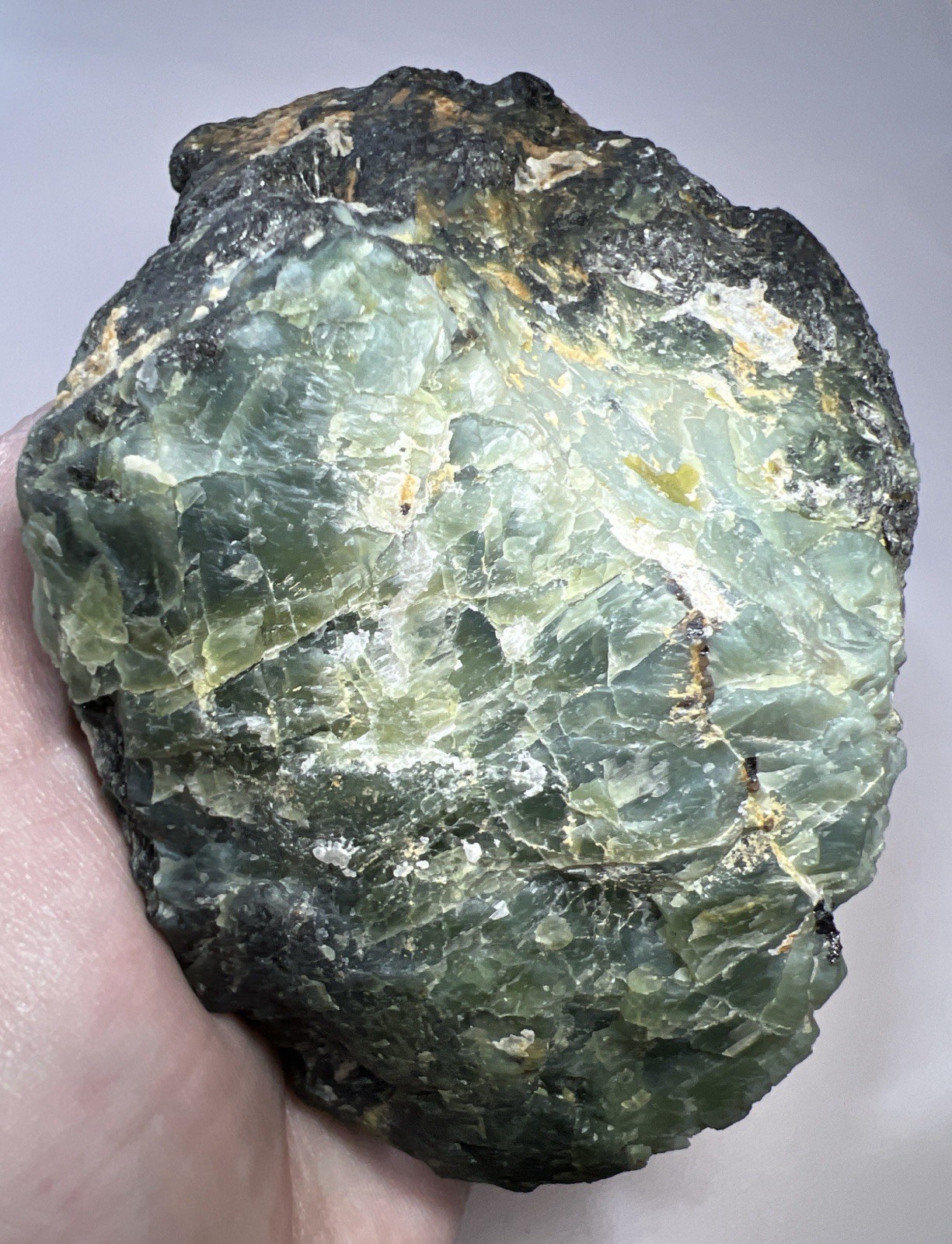 3.2 Lb Chatoyant Nephrite w Magnetite -Washington