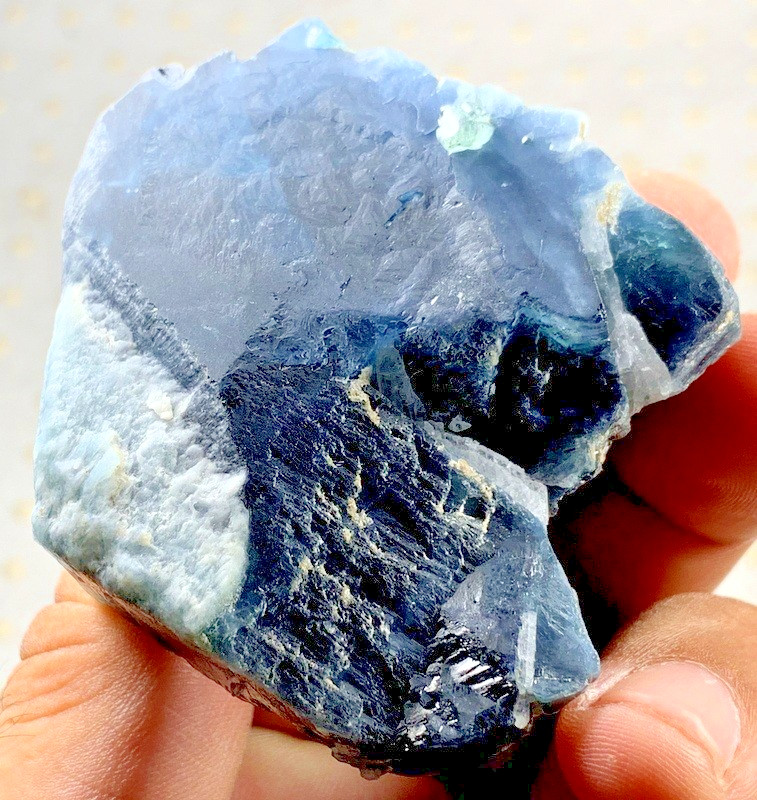 670 Carats beautiful blue Cap Tourmaline Crystal Specimen from Afghanistan