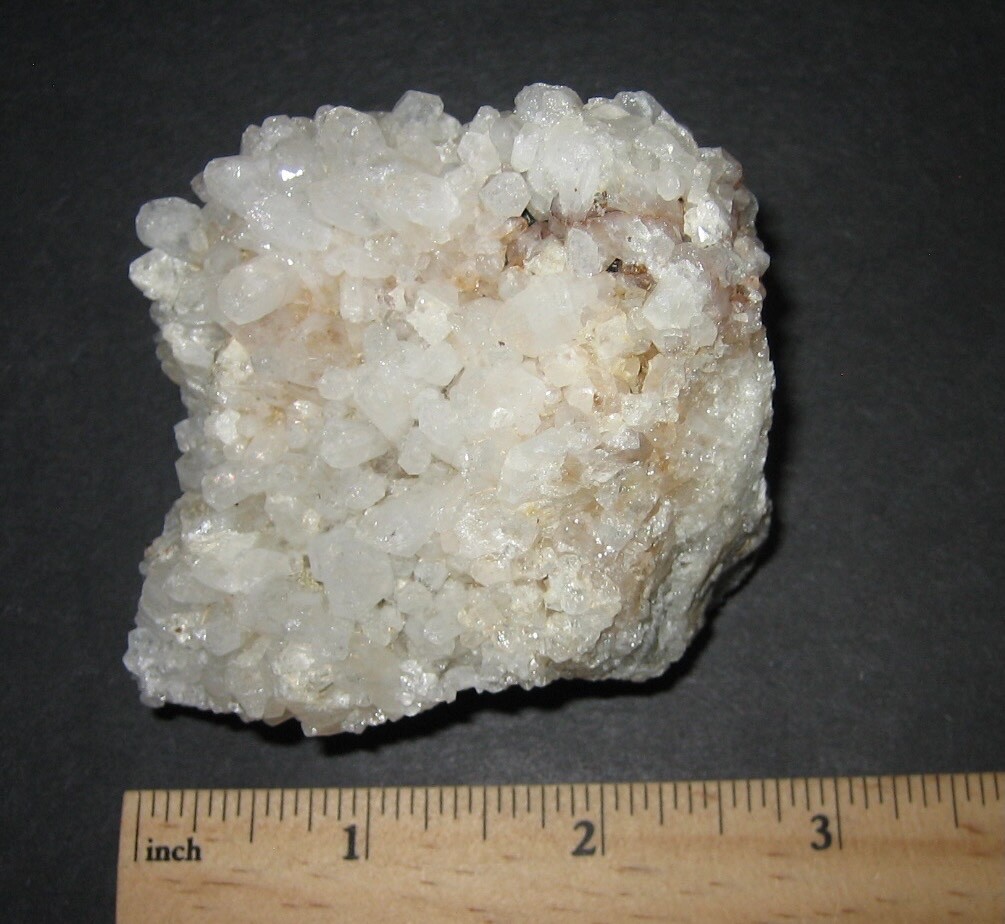 BEAUTIFUL RARE LOCALITY NATURAL 2.5″x 3″ QUARTZ CRYSTAL CLUSTER NH, USA 184g *A1