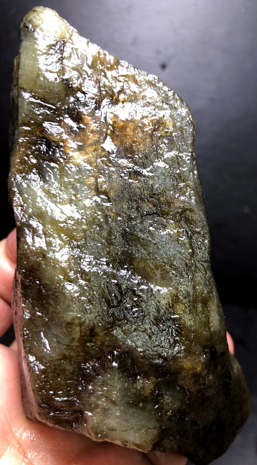 365g Rare Natural Labradorite Crystal Rough not Polished From Madagascar W262