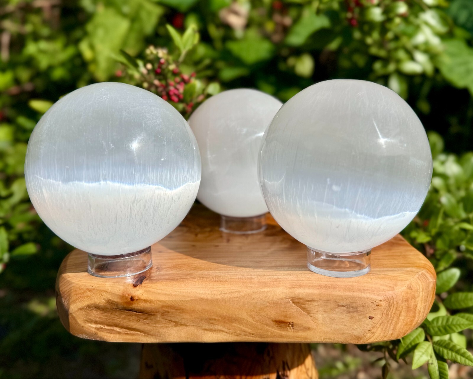 JUMBO 5″ Selenite Crystal Spheres (Crystal Ball, Selenite Ball, Selenite Sphere)