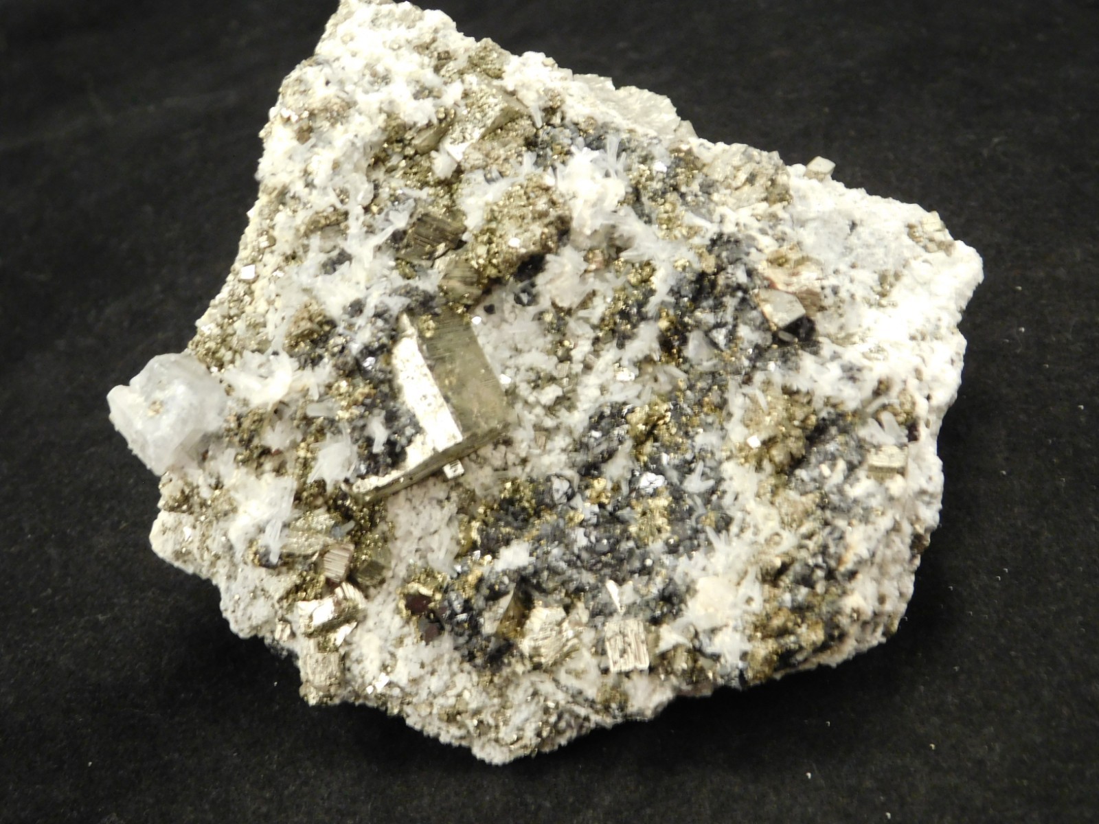 Larger! PYRITE Crystal CUBE Cluster with Druzy Quartz From Peru 314gr