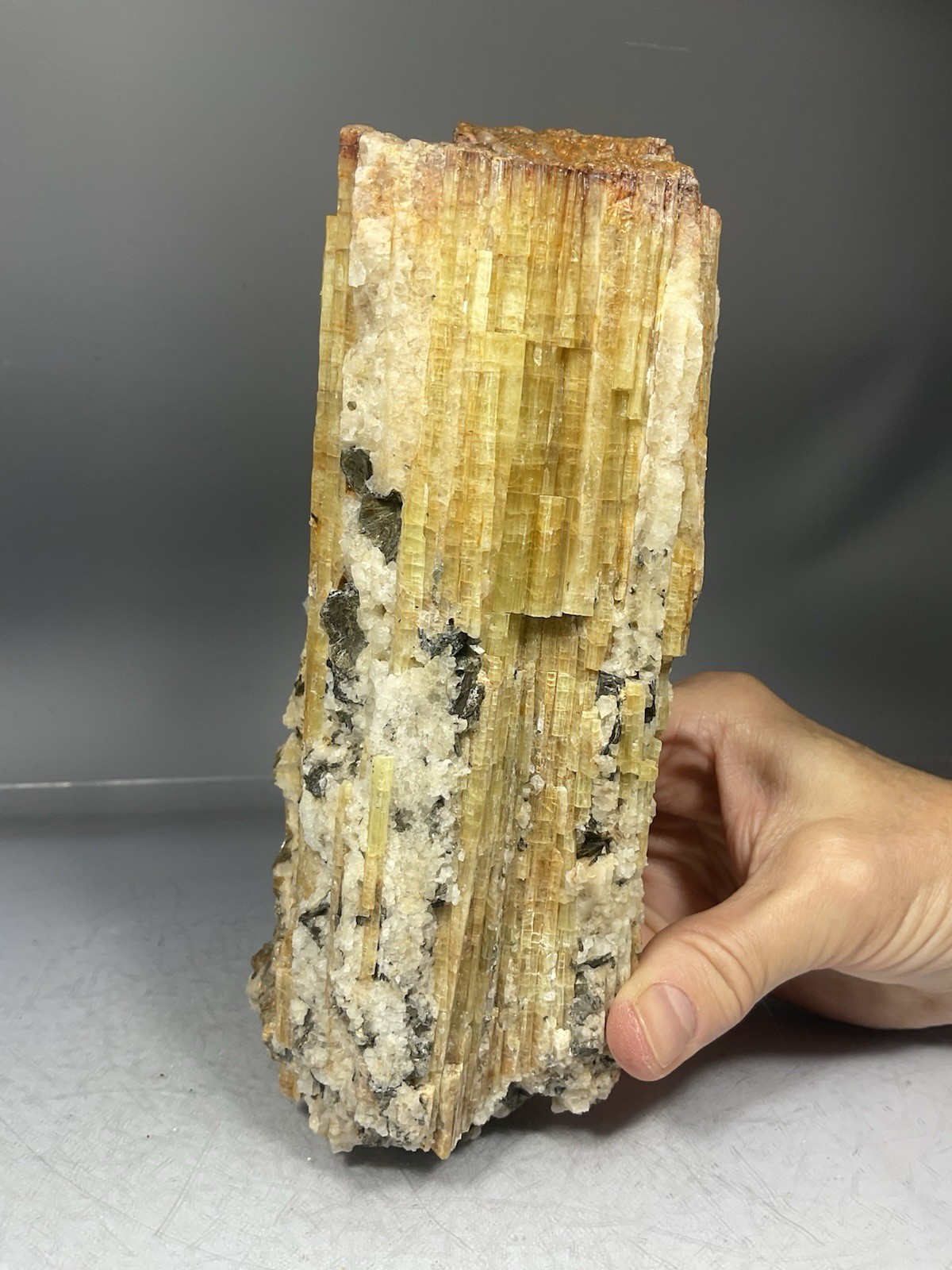 SS Rocks – Yellow Tourmaline with Quartz (Guizhou Province, China) 3.44lbs