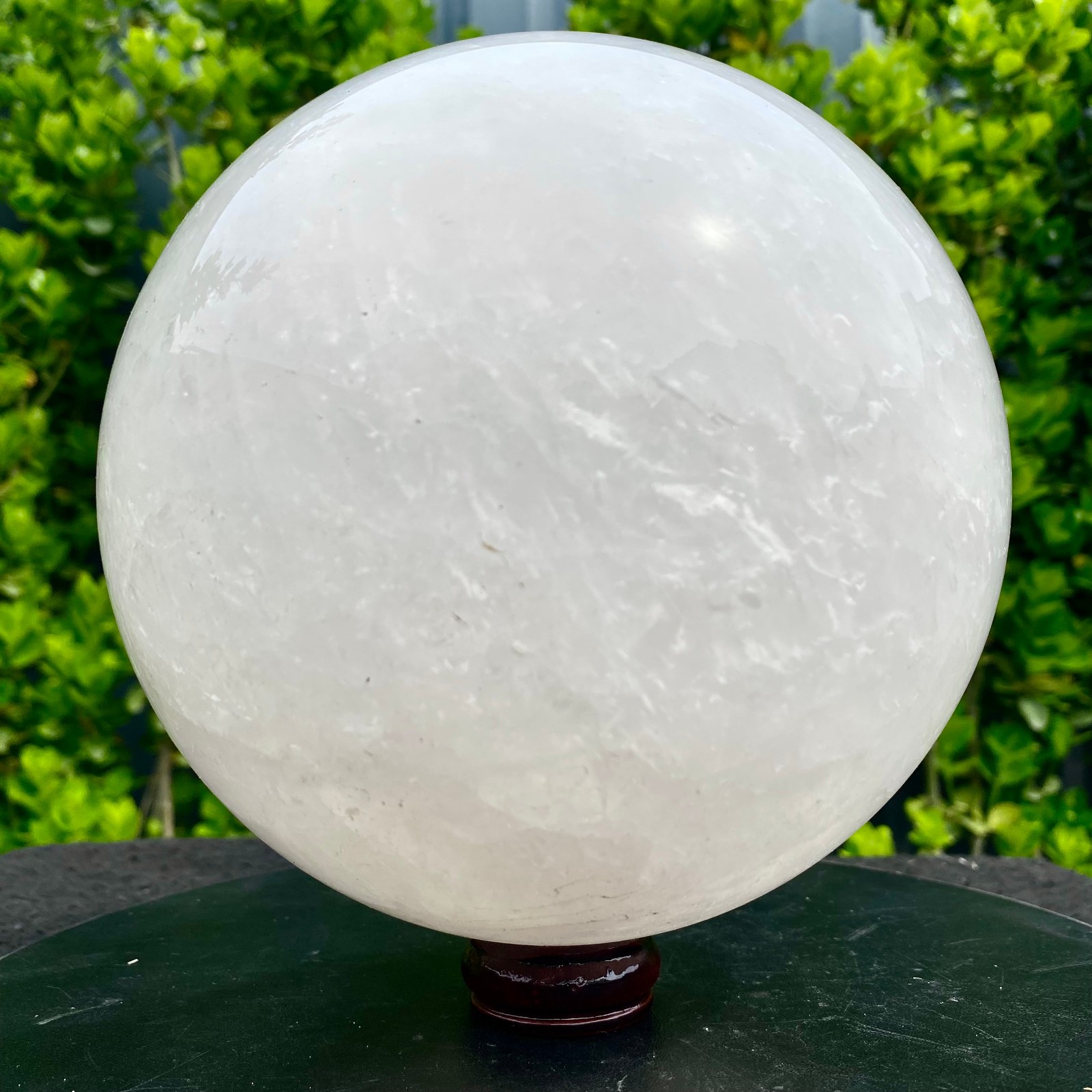 14.1LB Natura white crystal quartz crystal ball Reiki repair