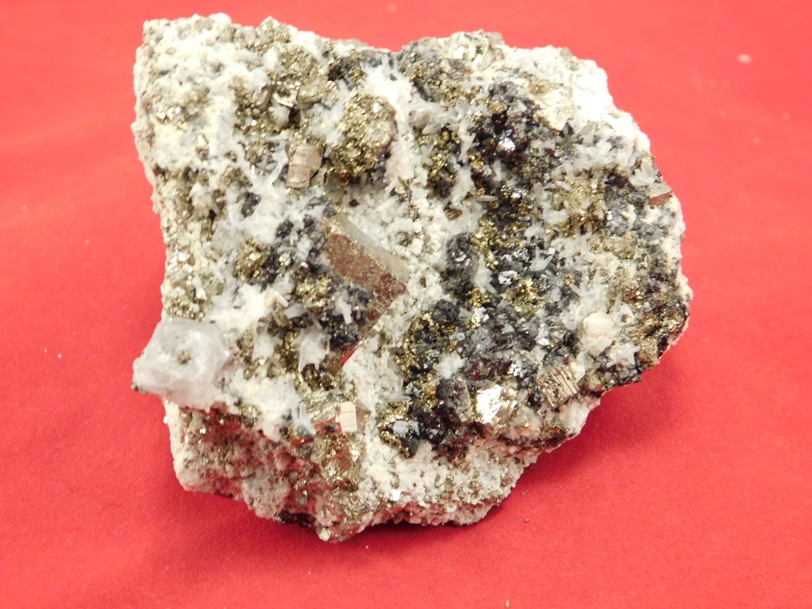 Larger! PYRITE Crystal CUBE Cluster with Druzy Quartz From Peru 314gr