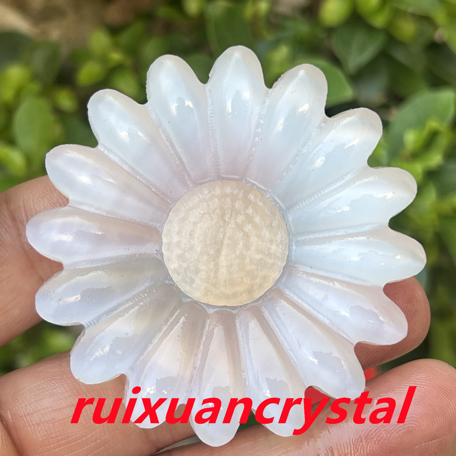 top!2.5″ Natural Selenite quartz Hand Carved Sunflowers Skull Crystal Healing1pc