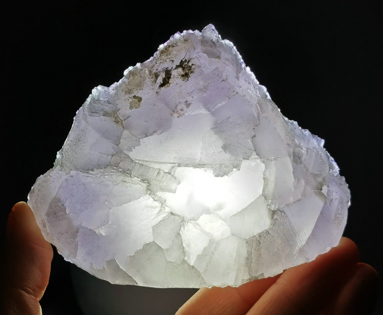 Rare Purple Fluorite Mineral Specimen China