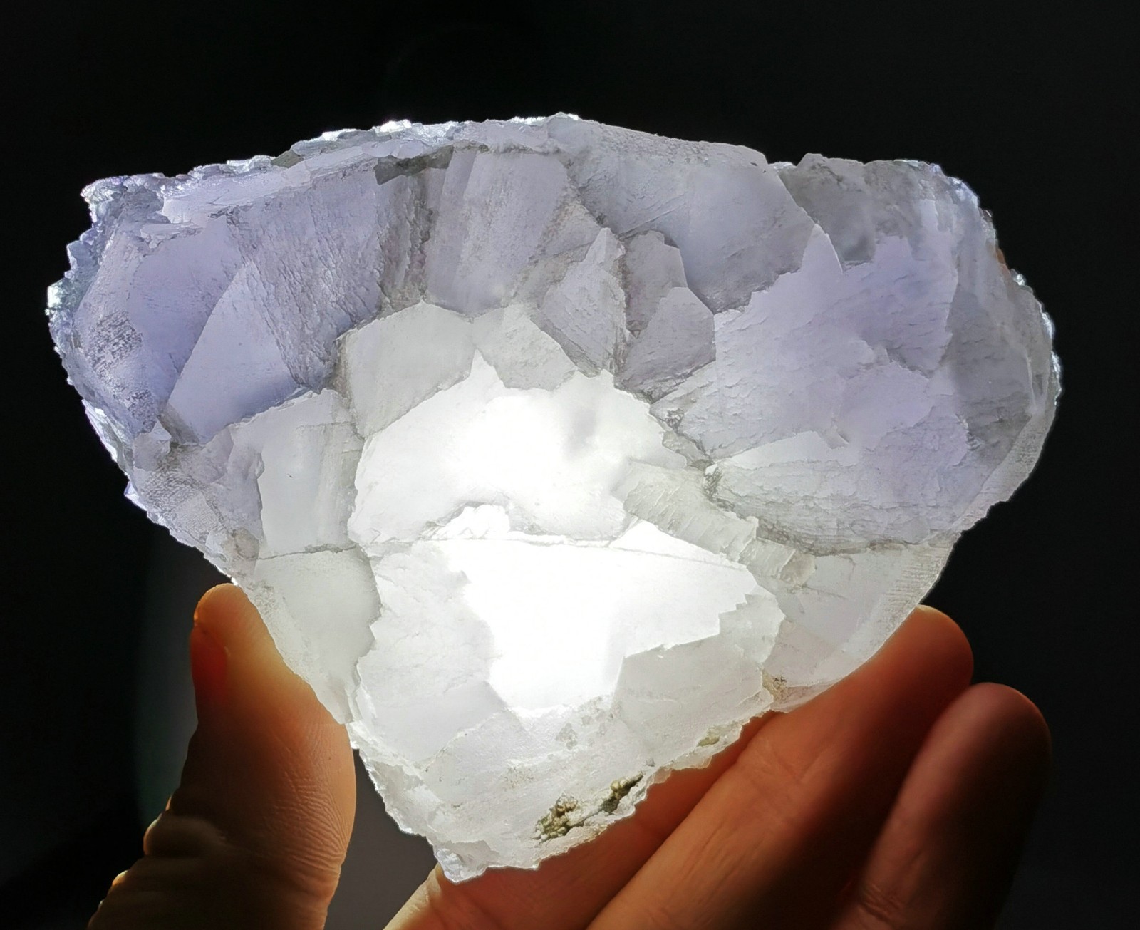 Rare Purple Fluorite Mineral Specimen China