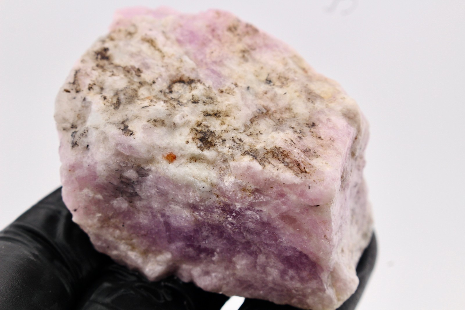 4oz UV ACTIVE Kunzite Nigeria Purple Lilac Raw Natural Rough Crystal Mineral