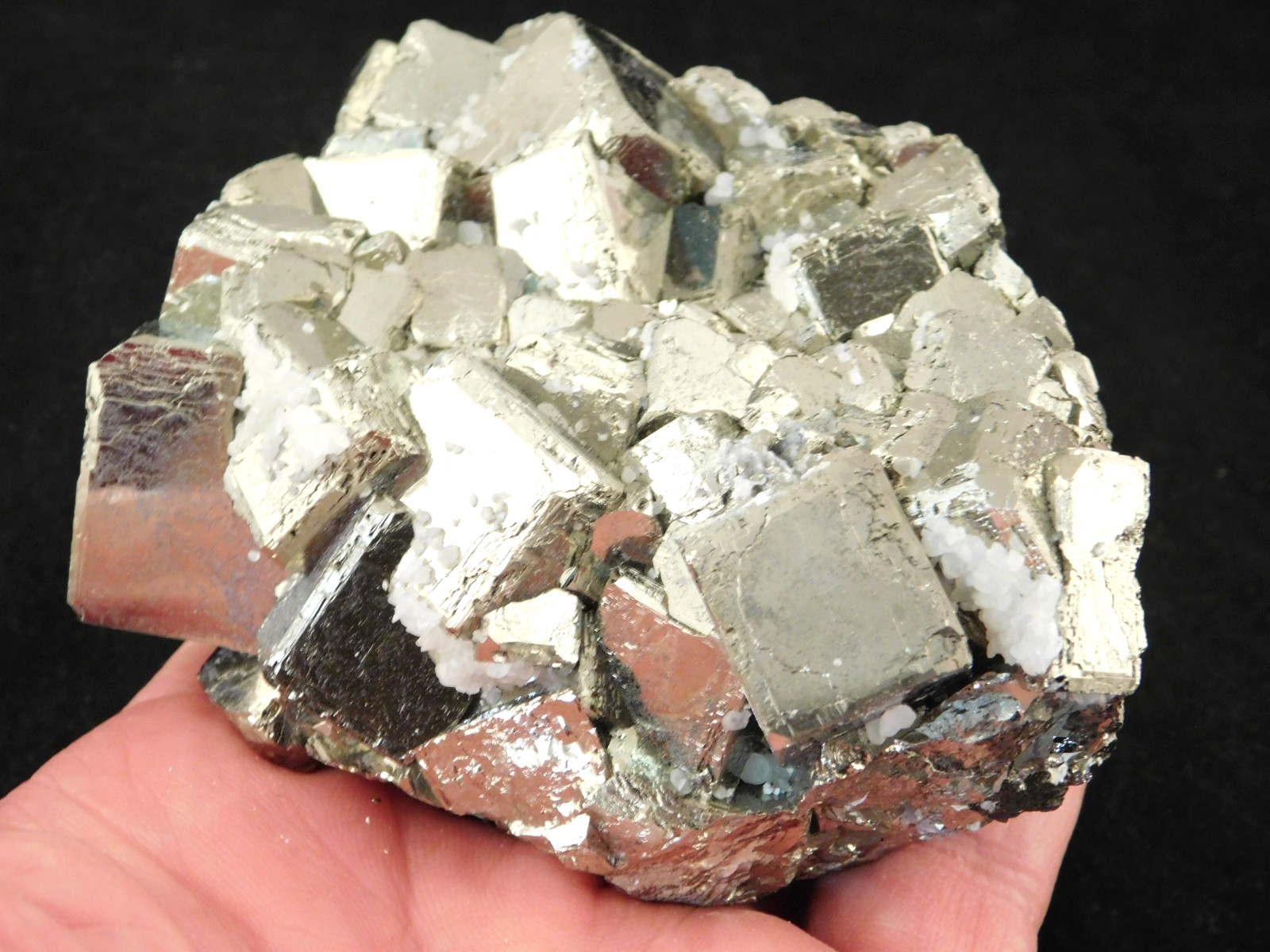 Big! Nice and 100% Natural Pyrite CUBE Cluster Huanzala Mine Peru 764gr