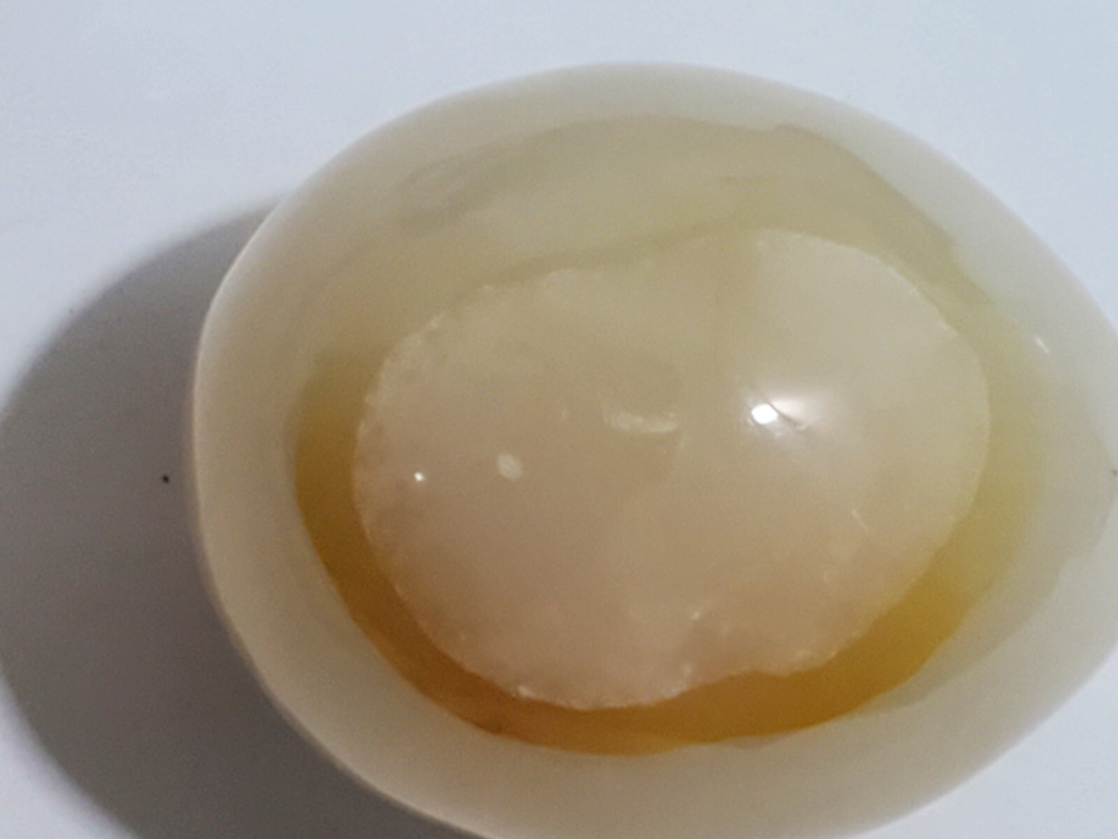 62G 33mm 1 5/16″ Natural Amethyst Quartz Onyx Marble Crystal Egg Mineral w/stand