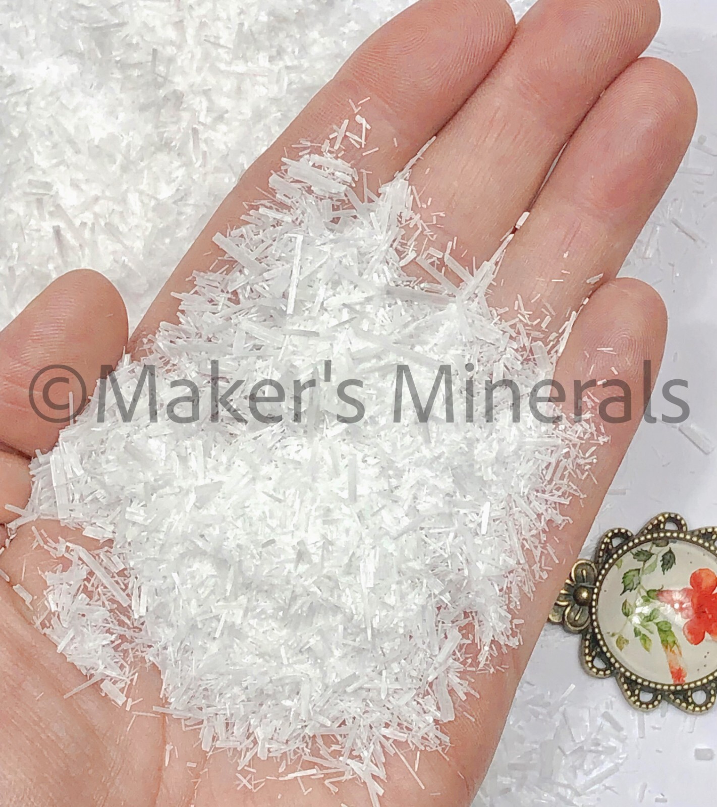 Crushed Selenite Tiny Blades, 0.25mm – 2mm in Width, Metaphysical Supplies & Art