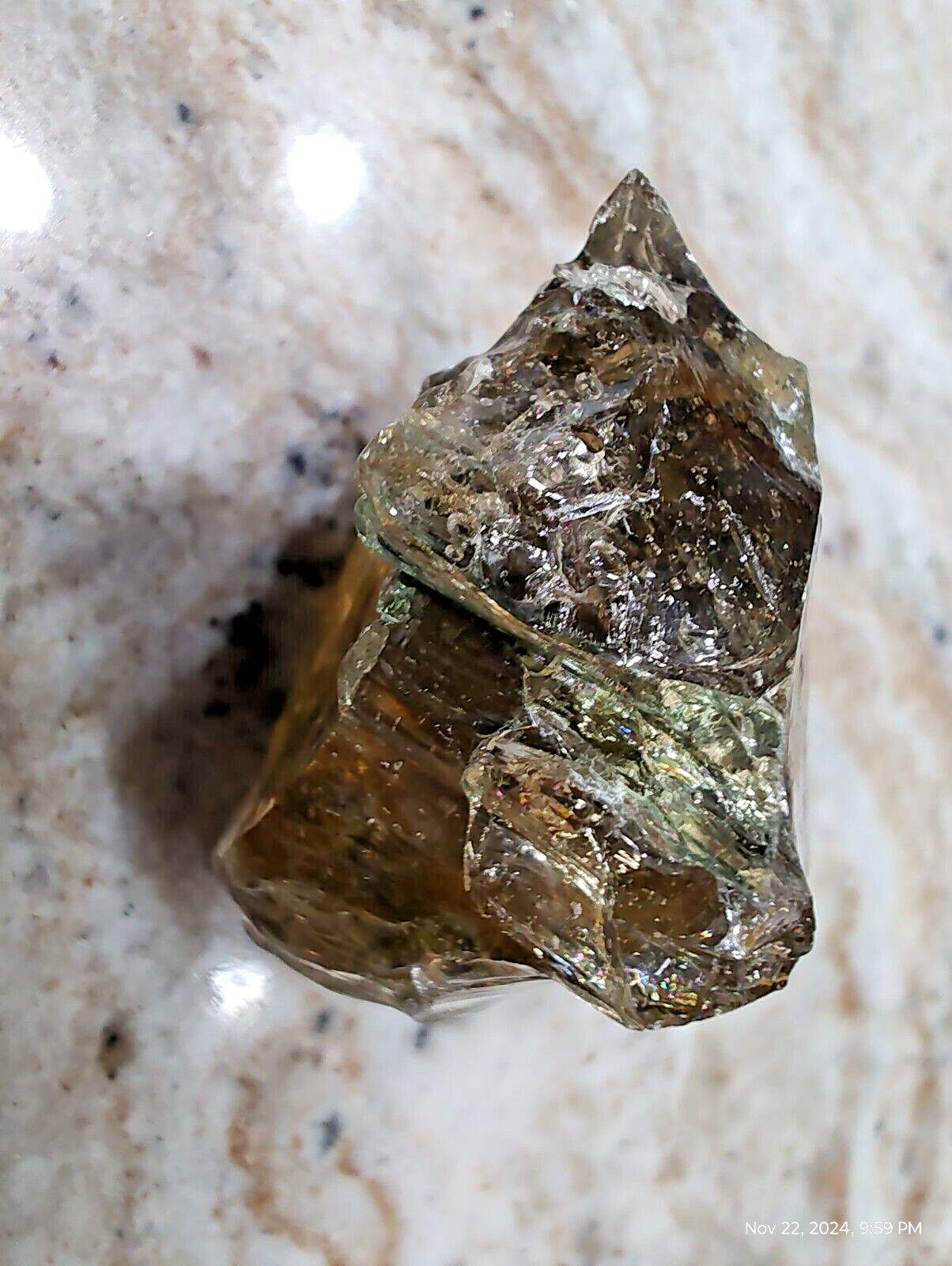 Smoky Lady Nellie Opaque Lucid Andara Crystal Specimen 39 gram chrystal