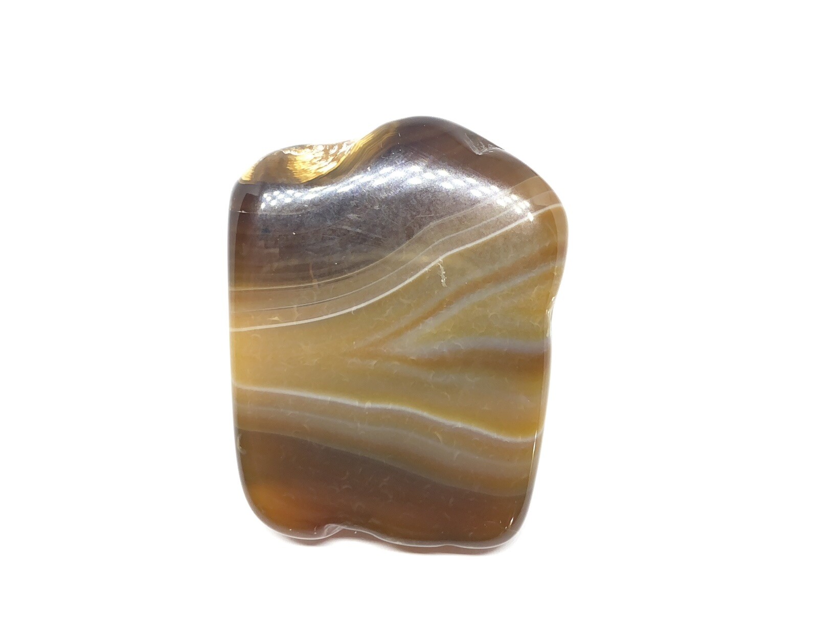 Agate Polished Stones From Brazil 3pcs 212g Total approximately 1 1/2in – 2in