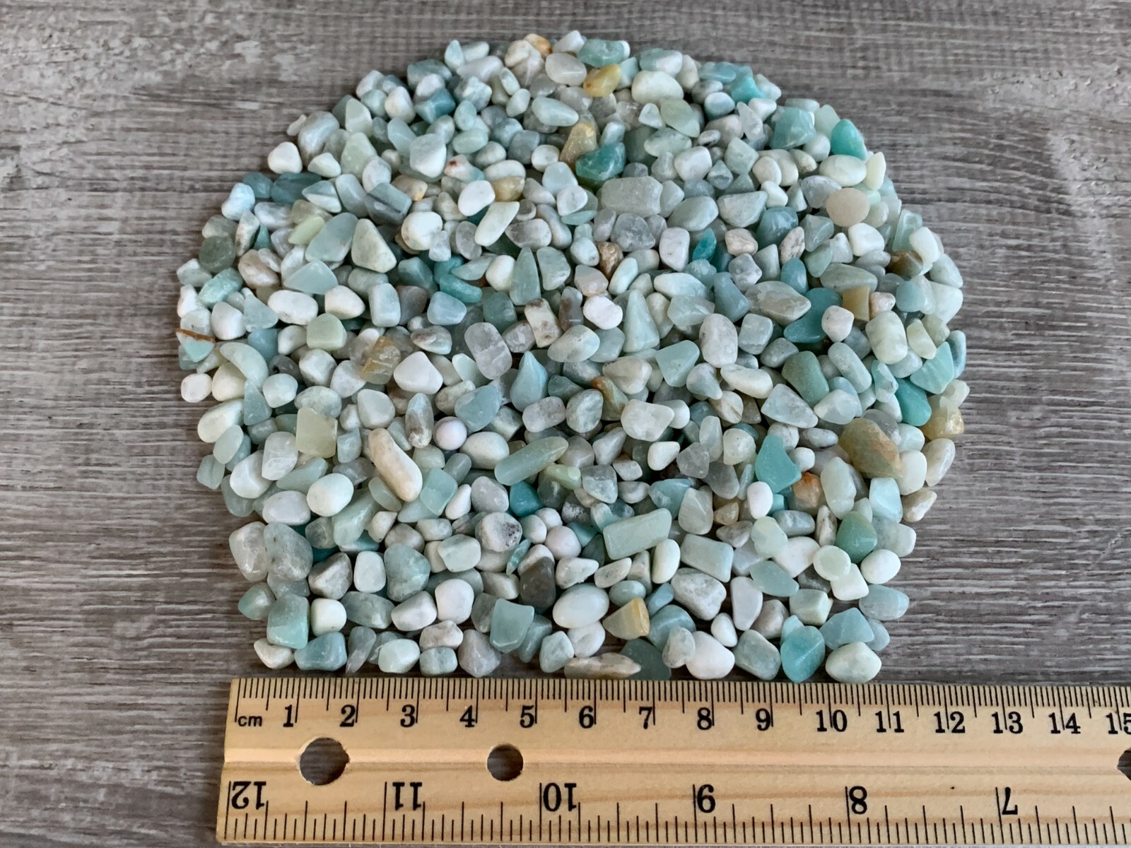 Amazonite Semi Tumbled Gemstone Mini Chips 6 – 8 mm, Wholesale Bulk Lot