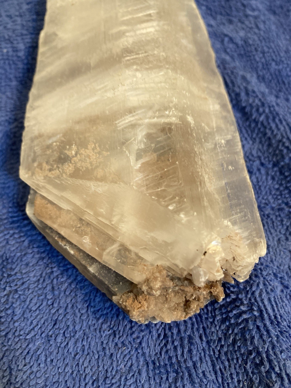 Gypsum is a transcparent, crystalline variety of the mineral selenite