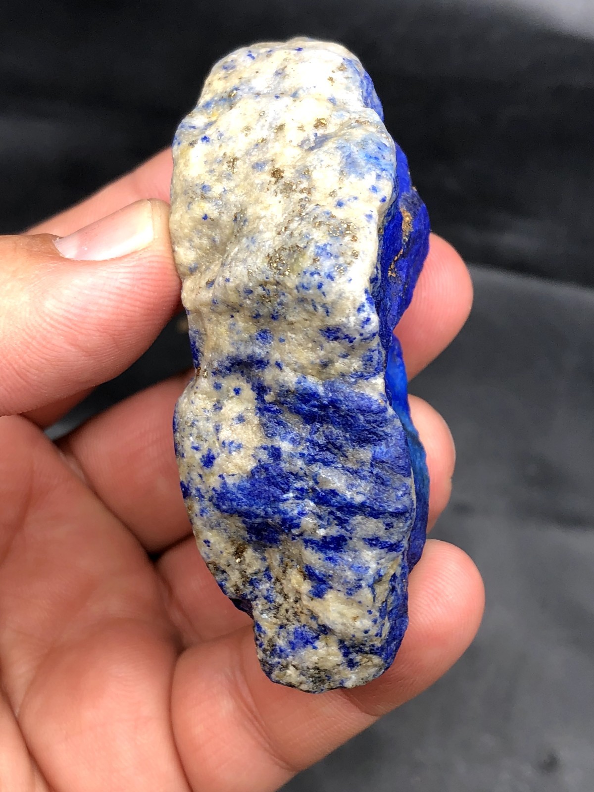 Premium Lapis Lazuli Rough Bulk Stone – Large Blue Calcite & Pyrite J43..3