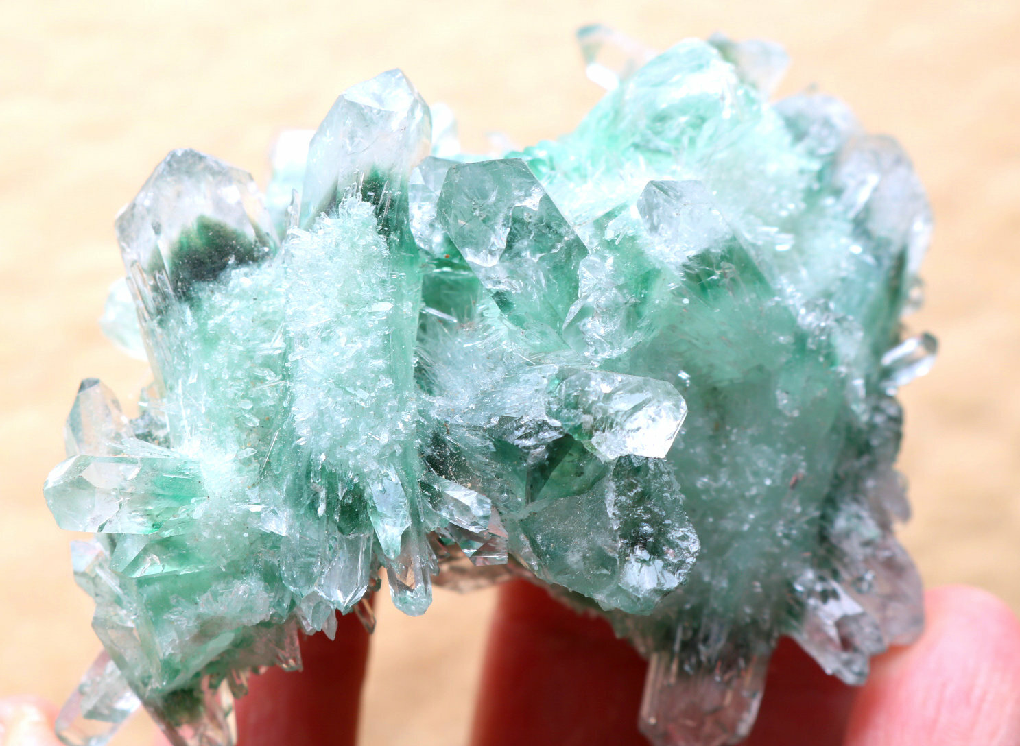 183g New discovery green ghost crystal clusters of mineral samples