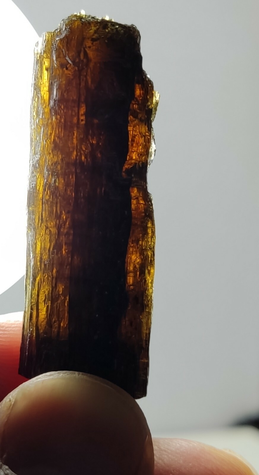 Natural etched epidote crystal 15 grams