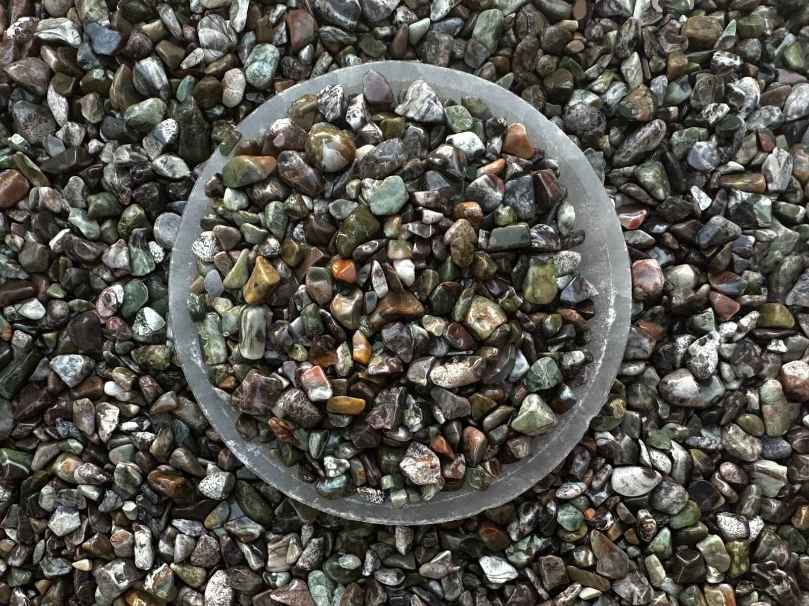 Grade A++ Rhyolite Semi Tumbled Gemstone Chips 3 – 9 mm, Wholesale Bulk Lot