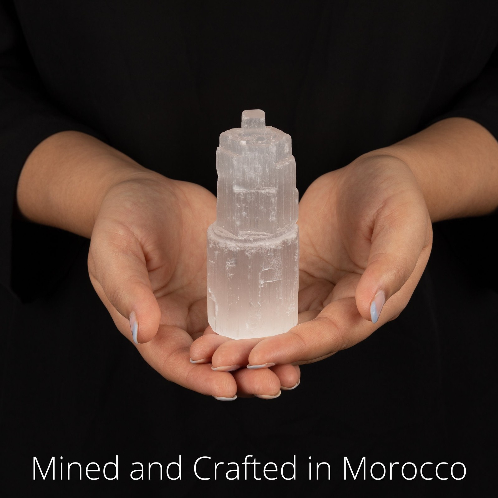 Selenite Tower, Crystal Tower, Cleansing Stone, Meditation, Crystal Gift, 4 Size