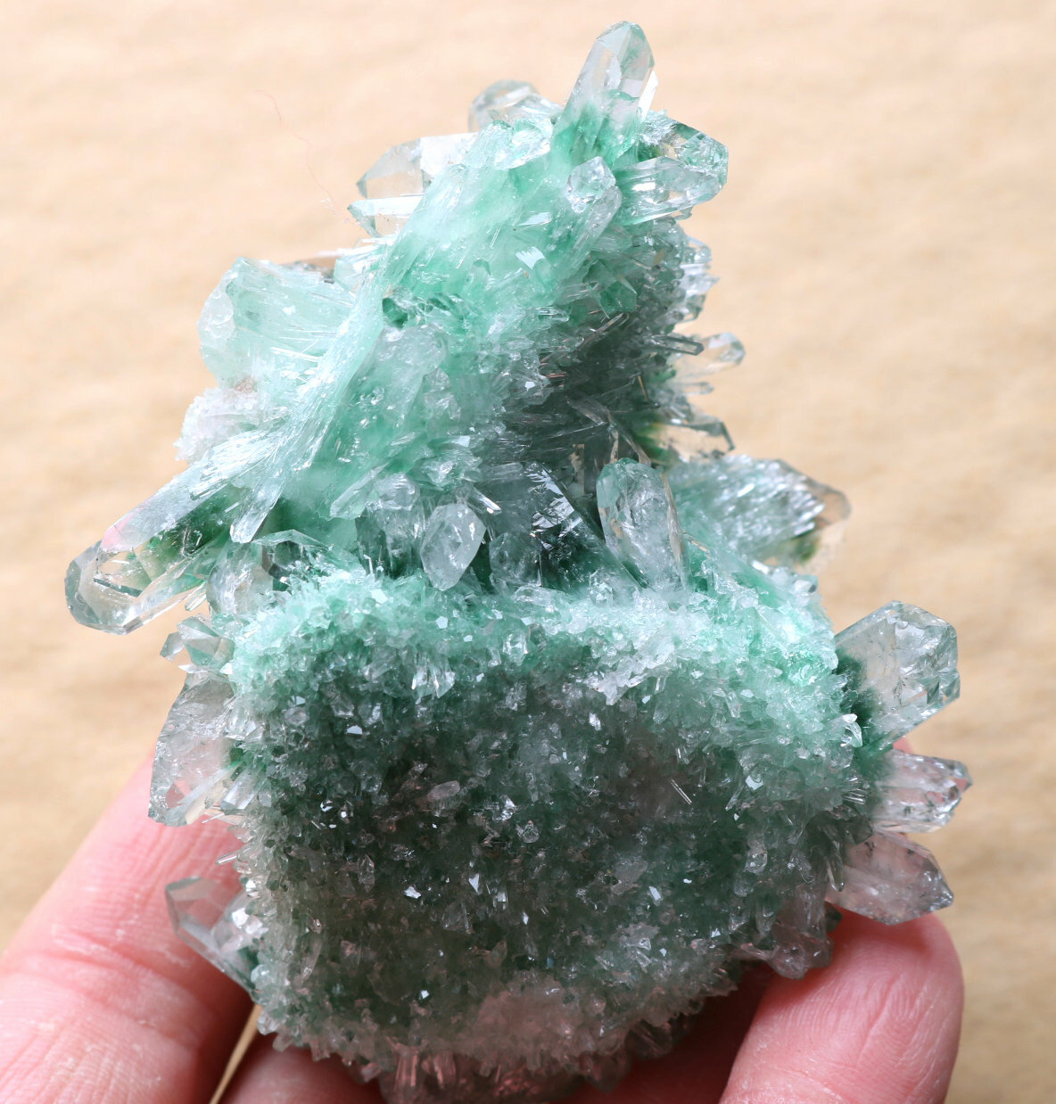 183g New discovery green ghost crystal clusters of mineral samples