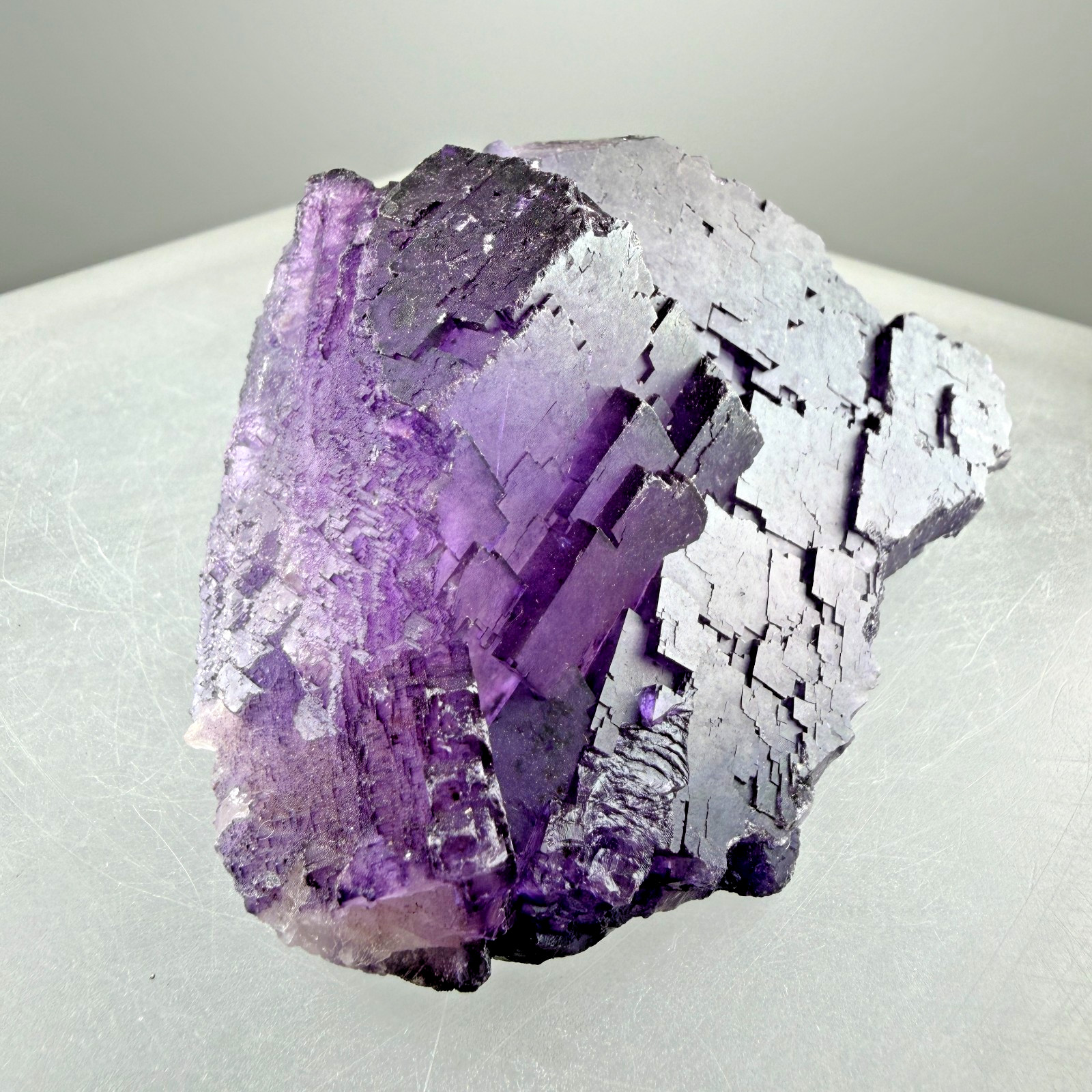 Purple Fluorite Crystals: Illinois-Kentucky Fluorspar Dist., Hardin Co. Illinois
