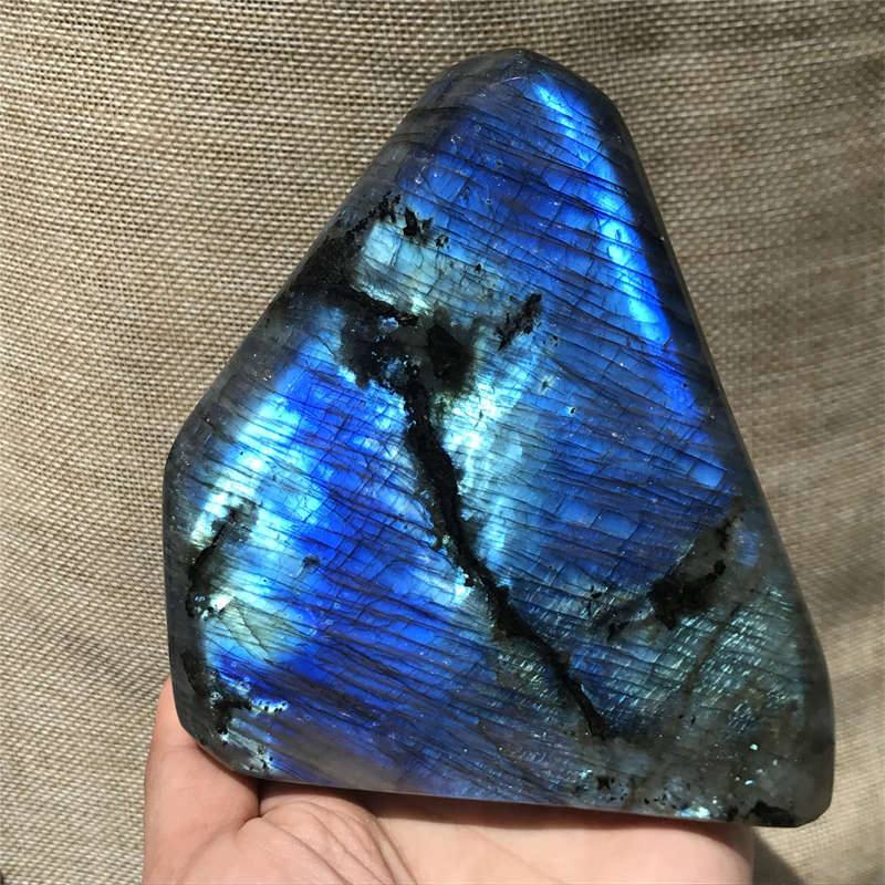 1.15kg Natural Labradorite Quartz Crystal Spectrolite Mineral Reiki healing