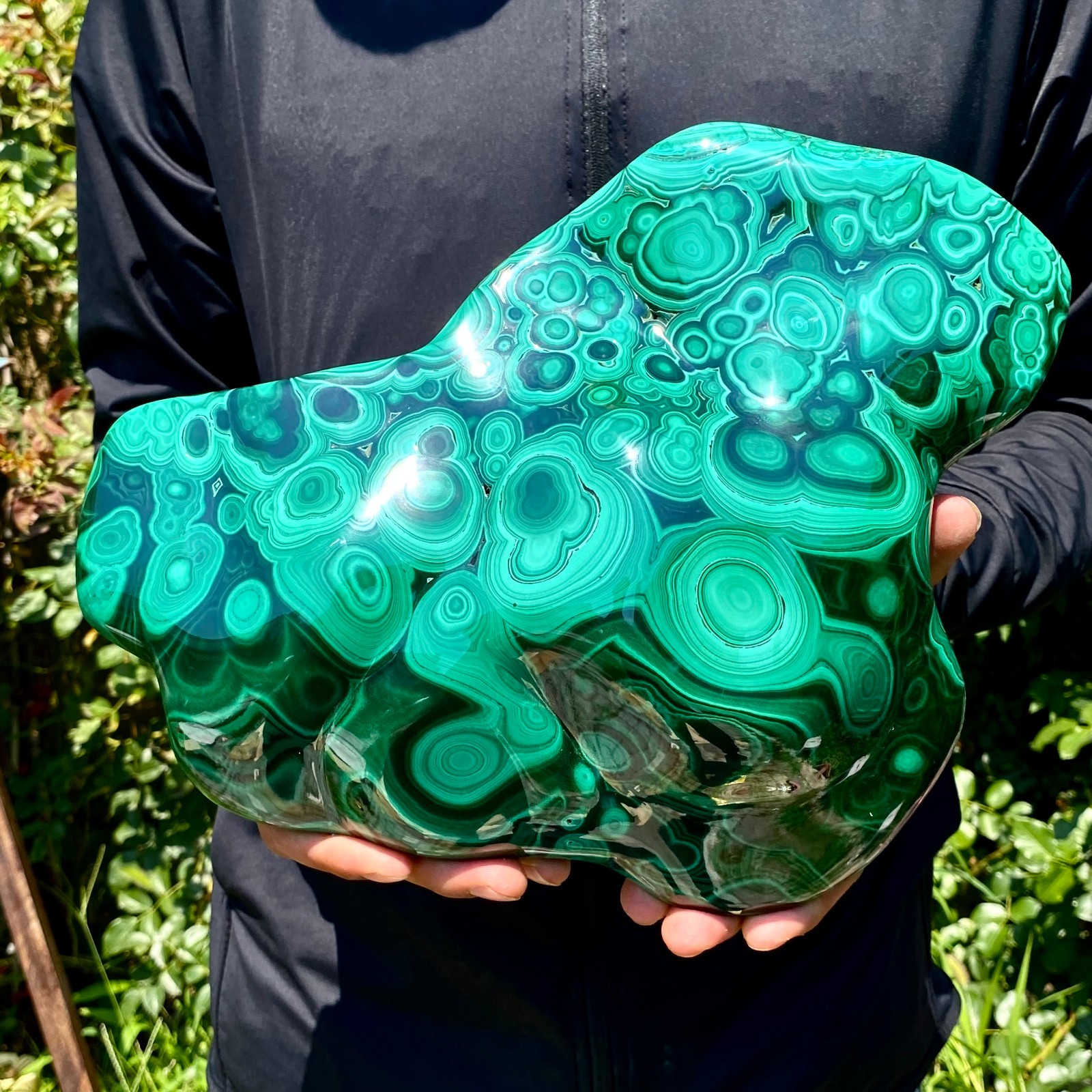 12.8LB Natural Polished Malachite Mineral freeform specimen Reiki Stone Healing