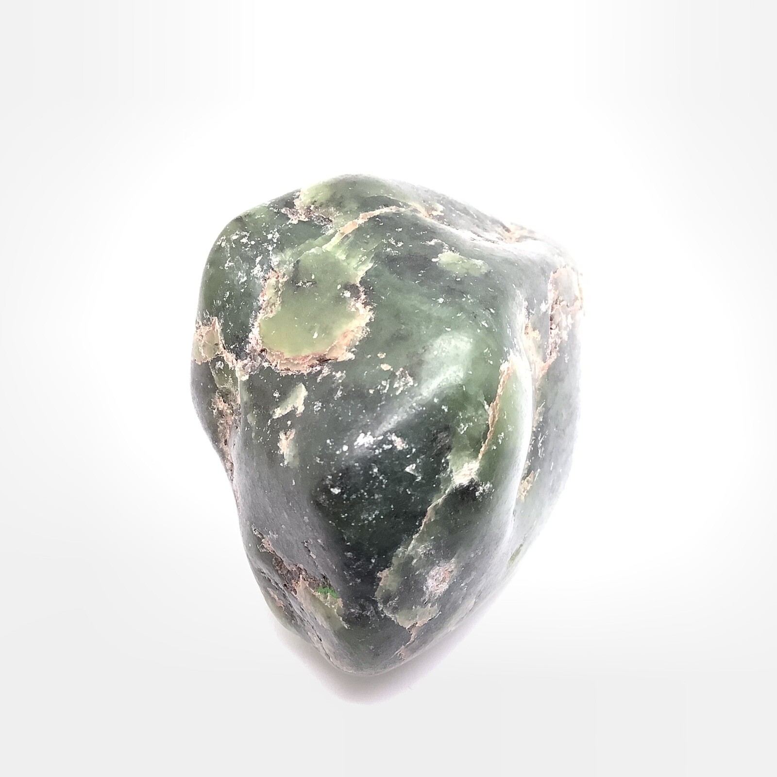 Wyoming Jade Pebble Whole Green Nephrite Jade Stone Desert Specimen WY #40