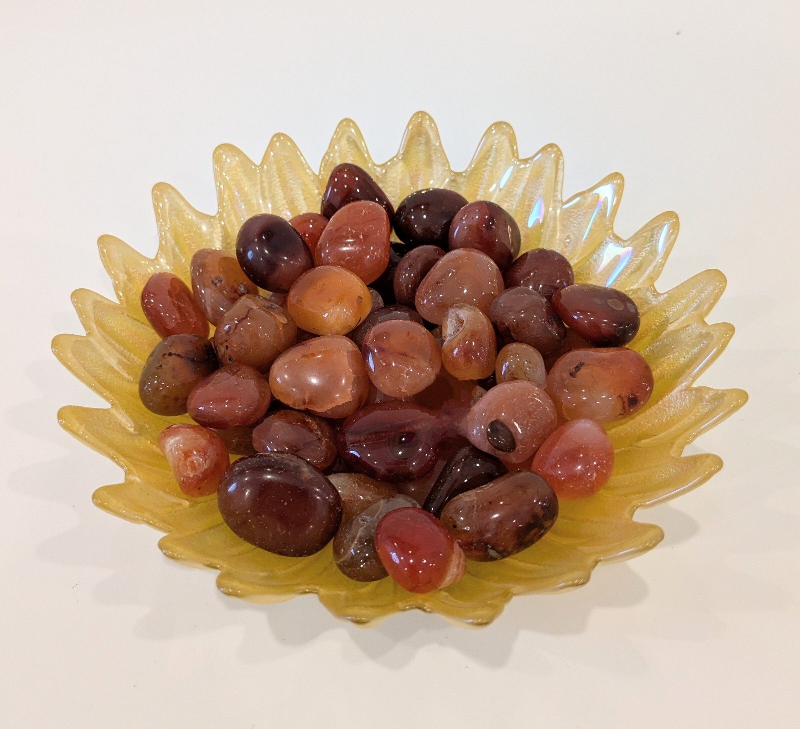 1/2 LB. Carnelian Tumbled Gemstones Sacral Chakra Activation 30-35 Stones p/bag