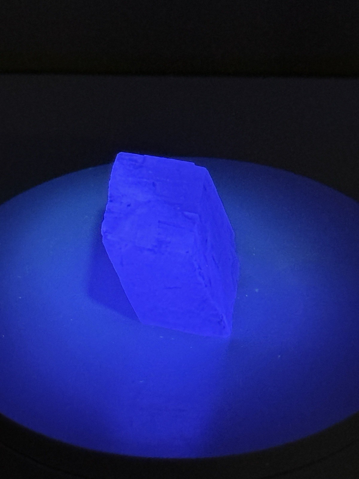 ETHEREAL Iceland Spar Calcite Crystal Specimen w/ Terlingua-type Fluorescence