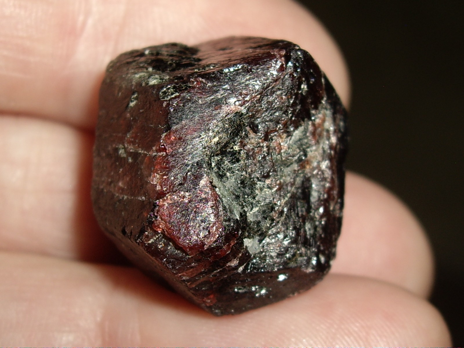 Deep Red Medium Large Almandine Garnet Crystal 25.5g
