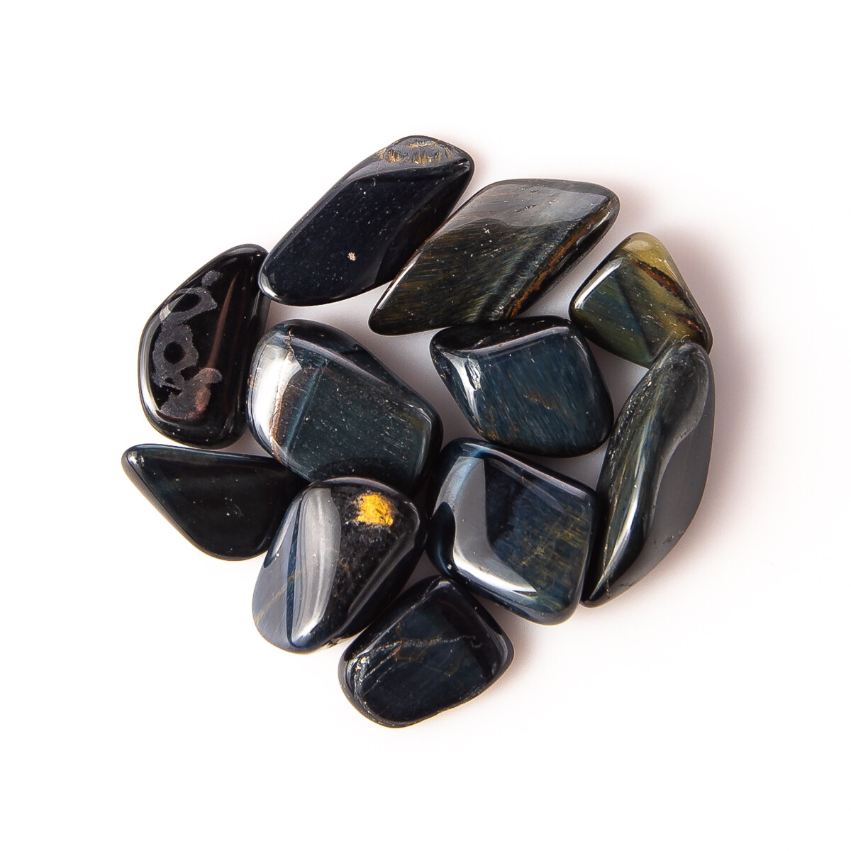 25g Tumbled Blue Tigers Eye Gemstone Crystals 5-15 Stones Gems Rocks Specimens