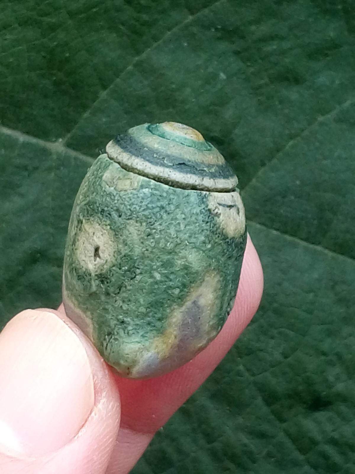 36mm Natural Gobi agate eye agate stone Suiseki-viewing collection china