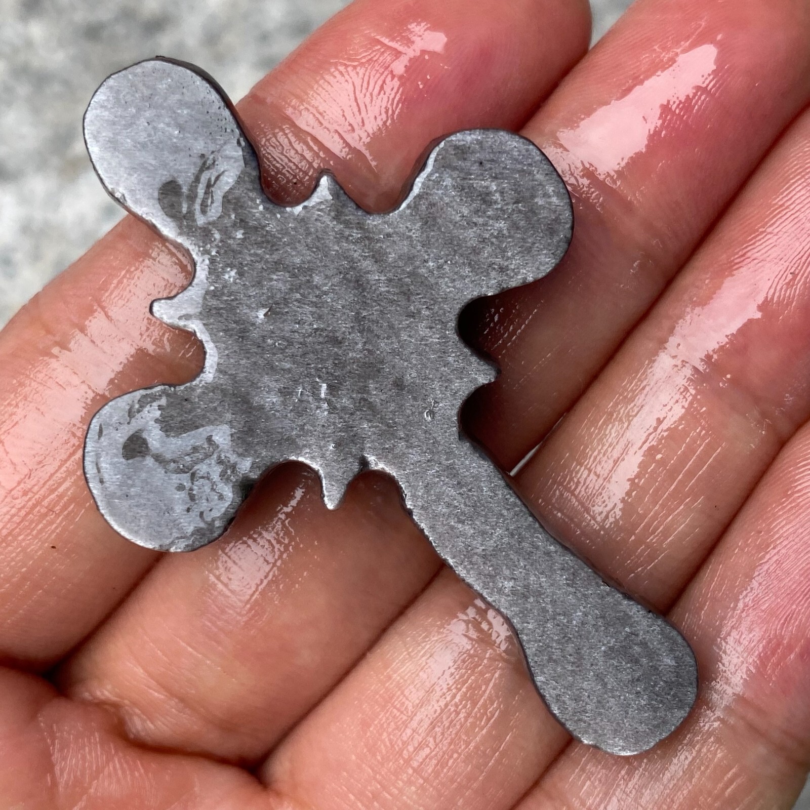 TOP Natural Silver Obsidian Quartz cross crystal Hand Carved Healing 1PC