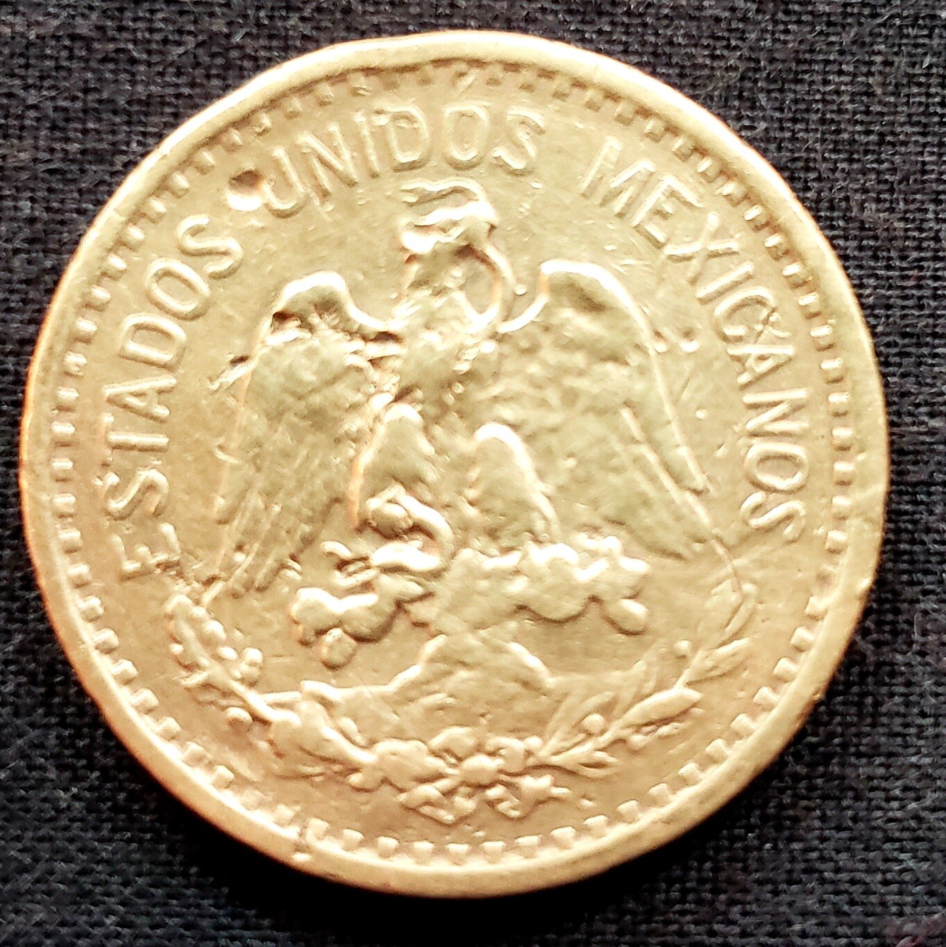 1906 Mexico ESTADOS UNIDOS MEXICANOS Centavo Coin, Bronze, KM# 415