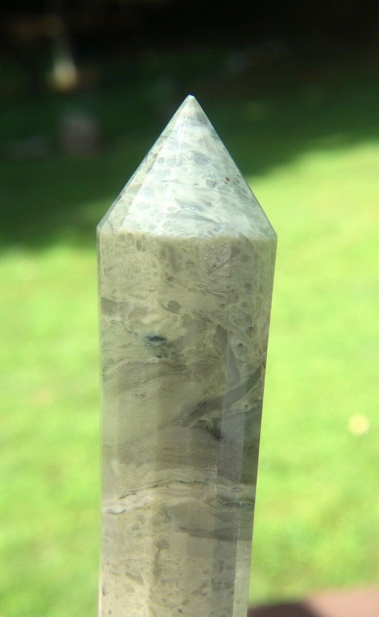 Infinite Massage Wand “The Healers Stone” Green Serpentine Crystal