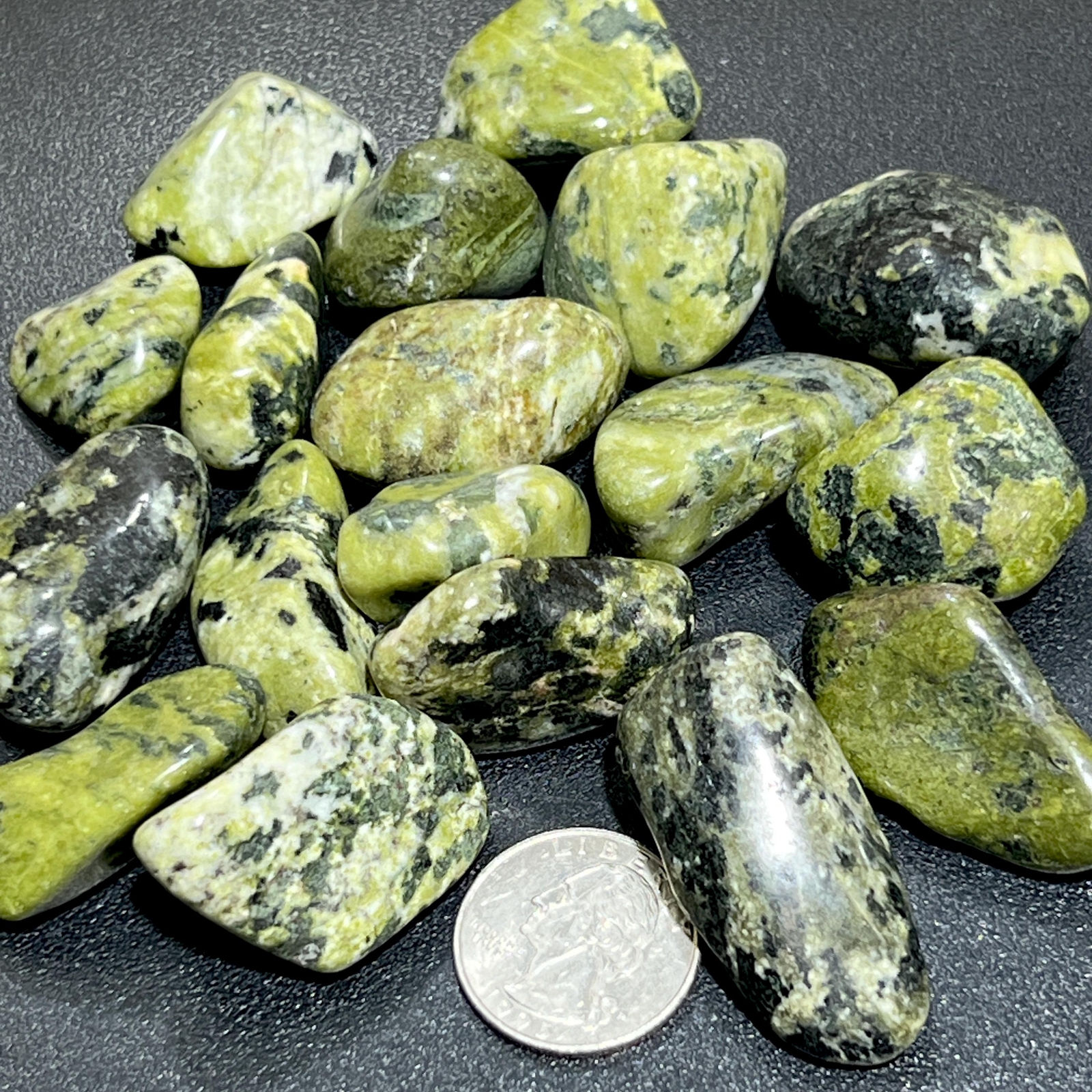 Green Nephrite Jade Tumbled (By The Piece Or Pound) Bulk Wholesale Lot Polished
