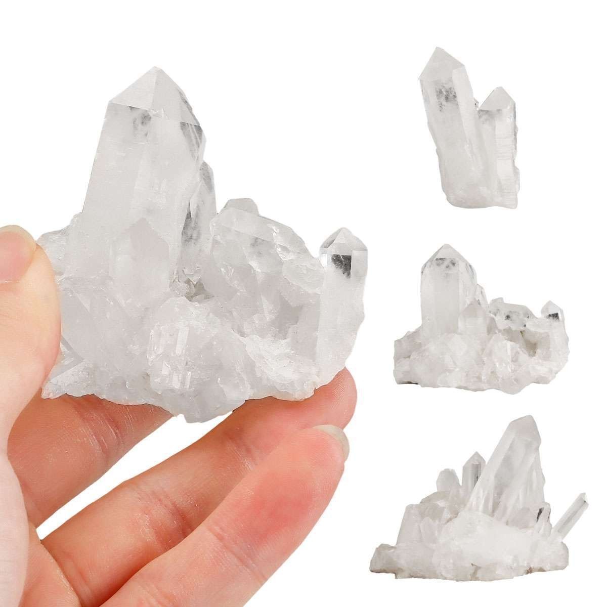 50-150g Natural White Clear Quartz Crystal Cluster Rock Stone Specimens Reiki