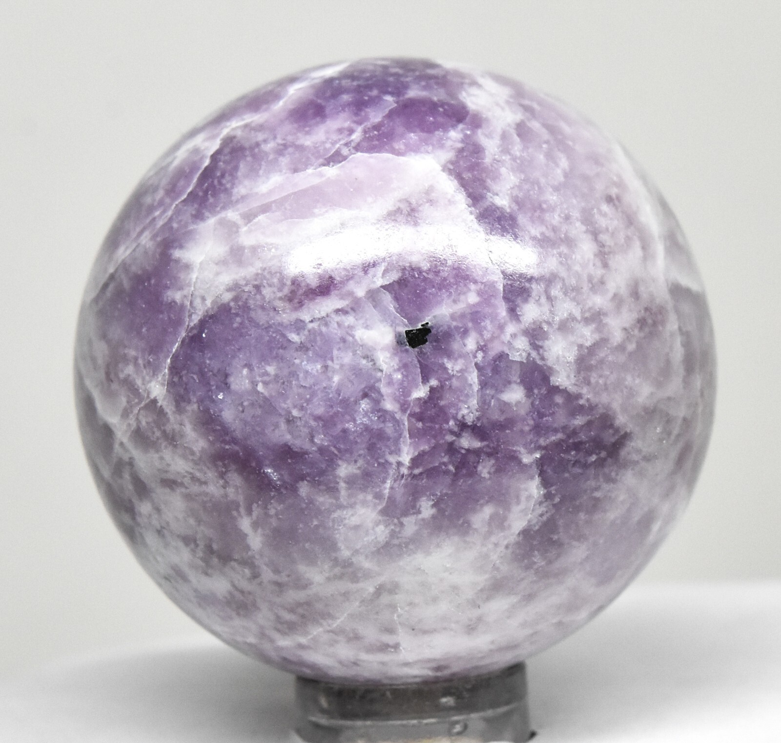 43mm Purple Lilac Lepidolite Sphere Polished Natural Crystal Mineral Ball Brazil